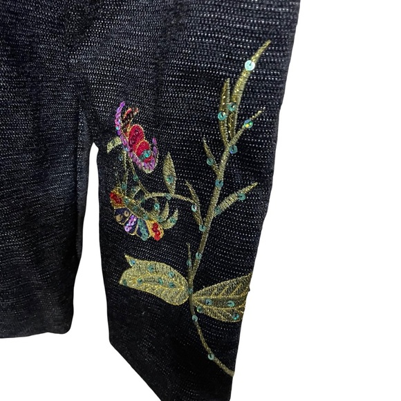 Indigo Moon Butterfly Embellished Sequins jacket - Picture 4 of 10